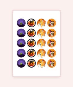 Eetbare print Halloween Cupcakes Mini