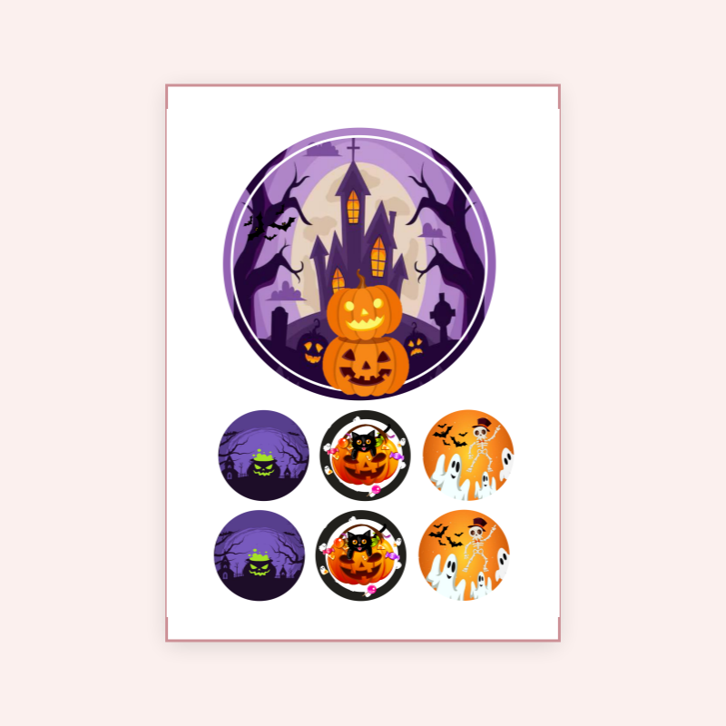 Eetbare print Halloween 15cm