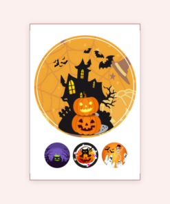 Eetbare print Halloween 20cm
