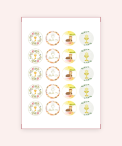 Eetbare print Communie Cupcakes Mini