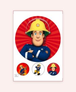 Eetbare print Brandweerman sam 20cm
