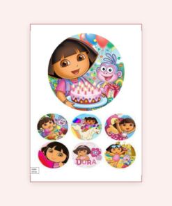 Eetbare print Dora 15cm