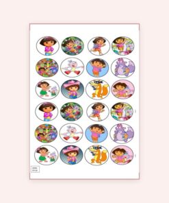 Eetbare print Dora Cupcake Mini