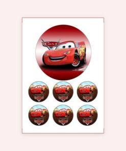 Eetbare print Cars 15cm