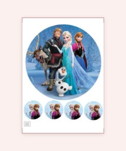 Eetbare print Frozen 20cm