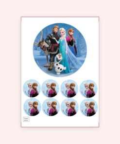 Eetbare print Frozen 15cm