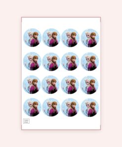 Eetbare print Frozen Cupcake