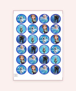 Eetbare print Frozen Cupcake Mini