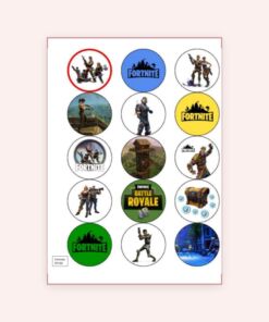 Eetbare print Fortnite Cupcake Kleur