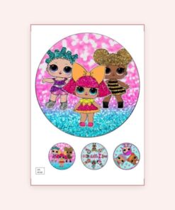 Eetbare print Lol Surprise 20cm