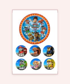 Eetbare print Paw Patrol 15cm