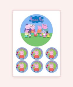 Eetbare print Peppa Pig 15cm