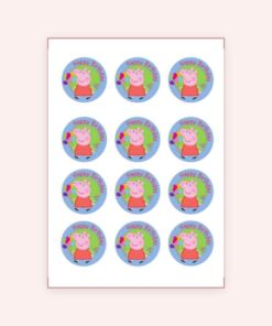 Eetbare print Peppa Pig Cupcake