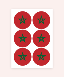 Eetbare print Marokko Rond 6 stuks (9 cm)