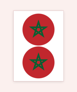 Eetbare print Marokko Rond 2 stuks (ca.14 cm)