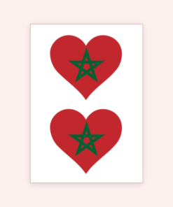 Eetbare print Marokko Hart 2 stuk (ca. 14 cm)