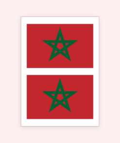 Eetbare print Marokko Rechthoek 2 stuks (ca. 18x12 cm)