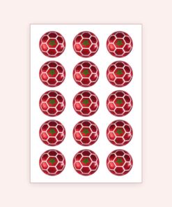 Eetbare print Marokko bal 15 stuks (ca. 5 cm)