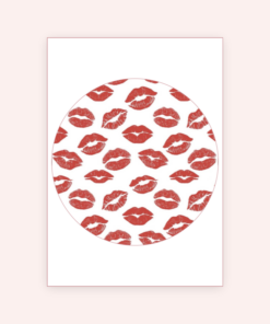 Eetbare print Valentijn Rond 1 stuk (ca. 20cm)