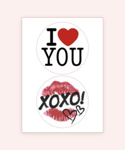 Eetbare print Valentijn Rond 2 stuks (ca. 13.5cm)