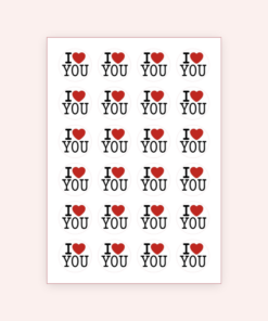 Eetbare print Valentijn Rond 24 stuks (ca. 4cm)