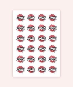 Eetbare print Valentijn Rond 24 stuks (ca. 4cm)