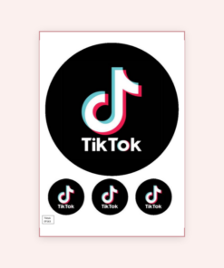 Eetbare print Tiktok 20cm