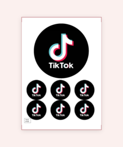 Eetbare print Tiktok 15cm