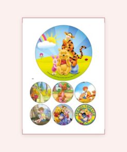 Eetbare print Winnie De Poeh 15cm