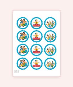 Eetbare print Caillou Cupcake