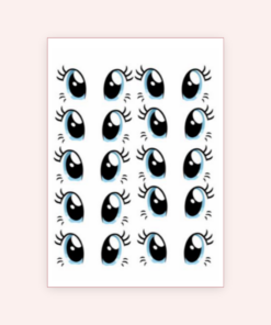 Eetbare print Unicorn Ogen