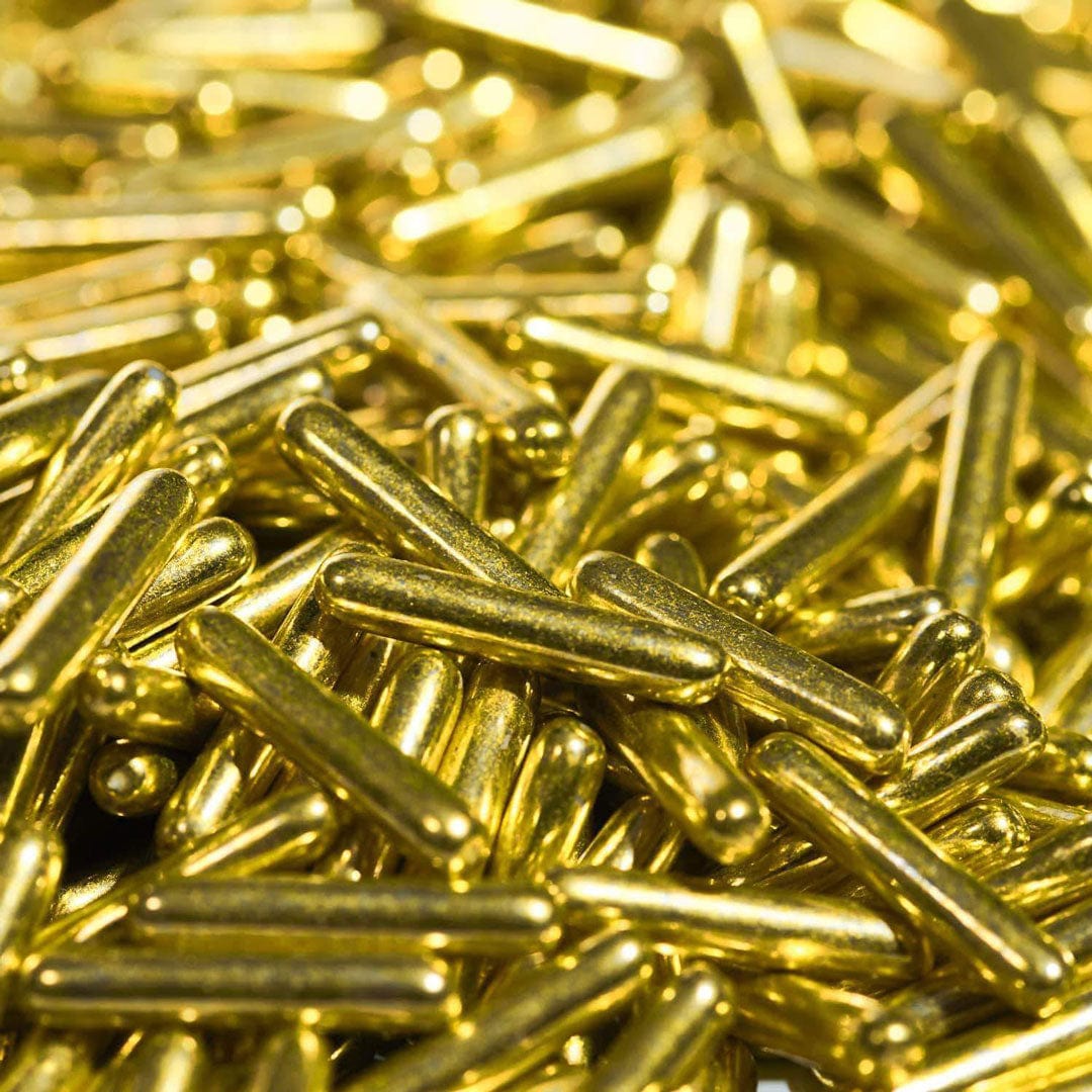 Gold Rods – without E171 | Happy Sprinkles (90 g) - Afbeelding 3